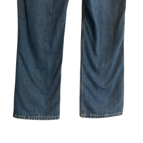 Carhartt Relaxed Fit Dark Wash Flannel Lined Straight Cut Mid Rise Jeans Size 16 - Picture 14 of 16